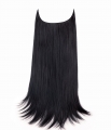 Deluxe Dark Zuri 18" 1 Piece Straight Clip In Hair Extension - Gallery #11