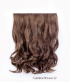 Deluxe Dark Chelsea 16" 1 Piece Curly Clip In Hair Extension - Gallery #12