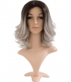 Shaggy - Ombre Curly Middle Parting Full Head Wig - Gallery #4