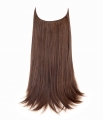 Deluxe Dark Zuri 18" 1 Piece Straight Clip In Hair Extension - Gallery #6
