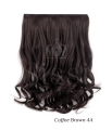 Deluxe Dark Chelsea 16" 1 Piece Curly Clip In Hair Extension - Gallery #8