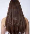 Deluxe Dark Zuri 18" 1 Piece Straight Clip In Hair Extension - Gallery #3
