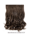 Deluxe Dark Chelsea 16" 1 Piece Curly Clip In Hair Extension - Gallery #9