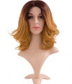 Shaggy - Ombre Curly Middle Parting Full Head Wig - Gallery #5