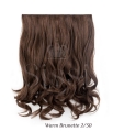 Deluxe Dark Chelsea 16" 1 Piece Curly Clip In Hair Extension - Gallery #18