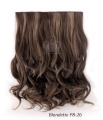 Deluxe Dark Chelsea 16" 1 Piece Curly Clip In Hair Extension - Gallery #4
