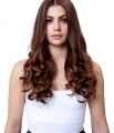 Deluxe Dark Chelsea 16" 1 Piece Curly Clip In Hair Extension - Gallery #1