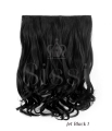 Deluxe Dark Chelsea 16" 1 Piece Curly Clip In Hair Extension - Gallery #13