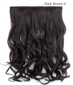 Deluxe Dark Chelsea 16" 1 Piece Curly Clip In Hair Extension - Gallery #10
