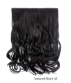 Deluxe Dark Chelsea 16" 1 Piece Curly Clip In Hair Extension - Gallery #16