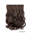 Deluxe Dark Chelsea 16" 1 Piece Curly Clip In Hair Extension - Gallery #6