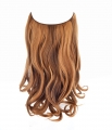 Deluxe Dark Chelsea 16" 1 Piece Curly Clip In Hair Extension - Gallery #2