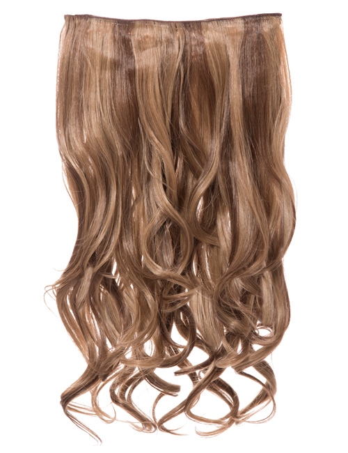 One Piece (Highlight) Curly Clip in Extension Heat Resistance Sythetic Hair- G1C